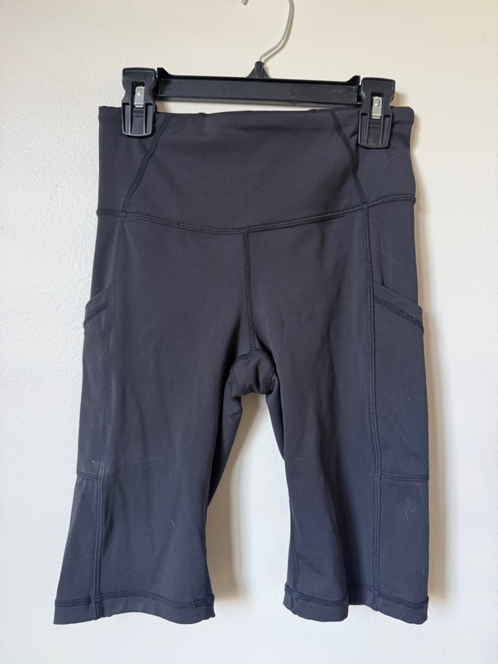 Prana Black Athletic Bike Shorts with Side Pockets